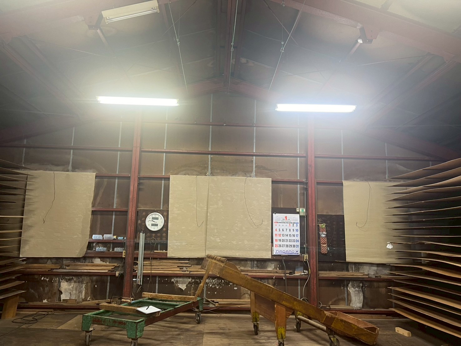 木材加工場遮熱シート